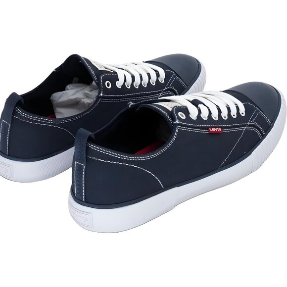 Levi's Anikin Canvas Sneaker Navy Lace Up Casual Shoes Men's US 10.5 - Picture 3 of 6